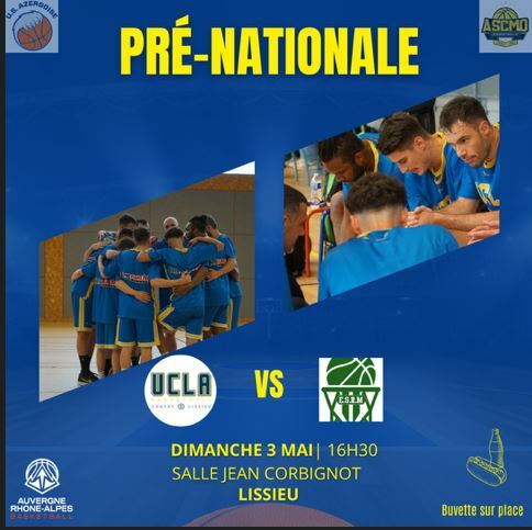 Match R1 : UCLA - Roche la Molière à Lissieu le 3/05/2026