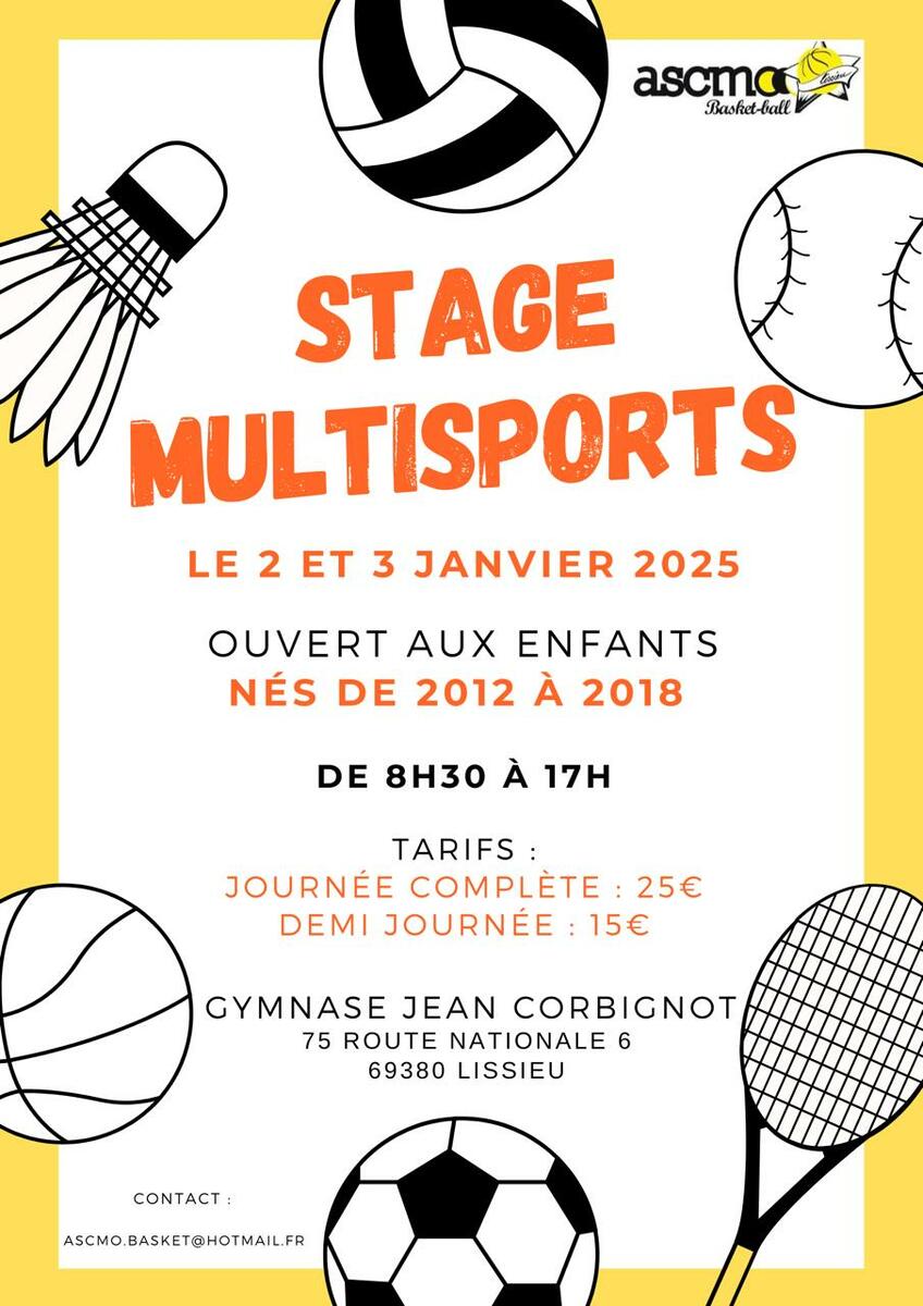 Stage janvier 2025