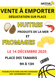 Commande Douzaine huitres pour retrait le 14 Décembre