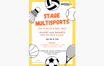 Stage multisports du 6 au 10 avril 2026